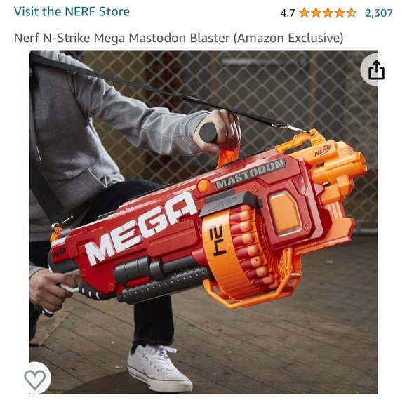 Nerf N-Strike Mega Mastodon Blaster, EUC - Picture 11 of 12